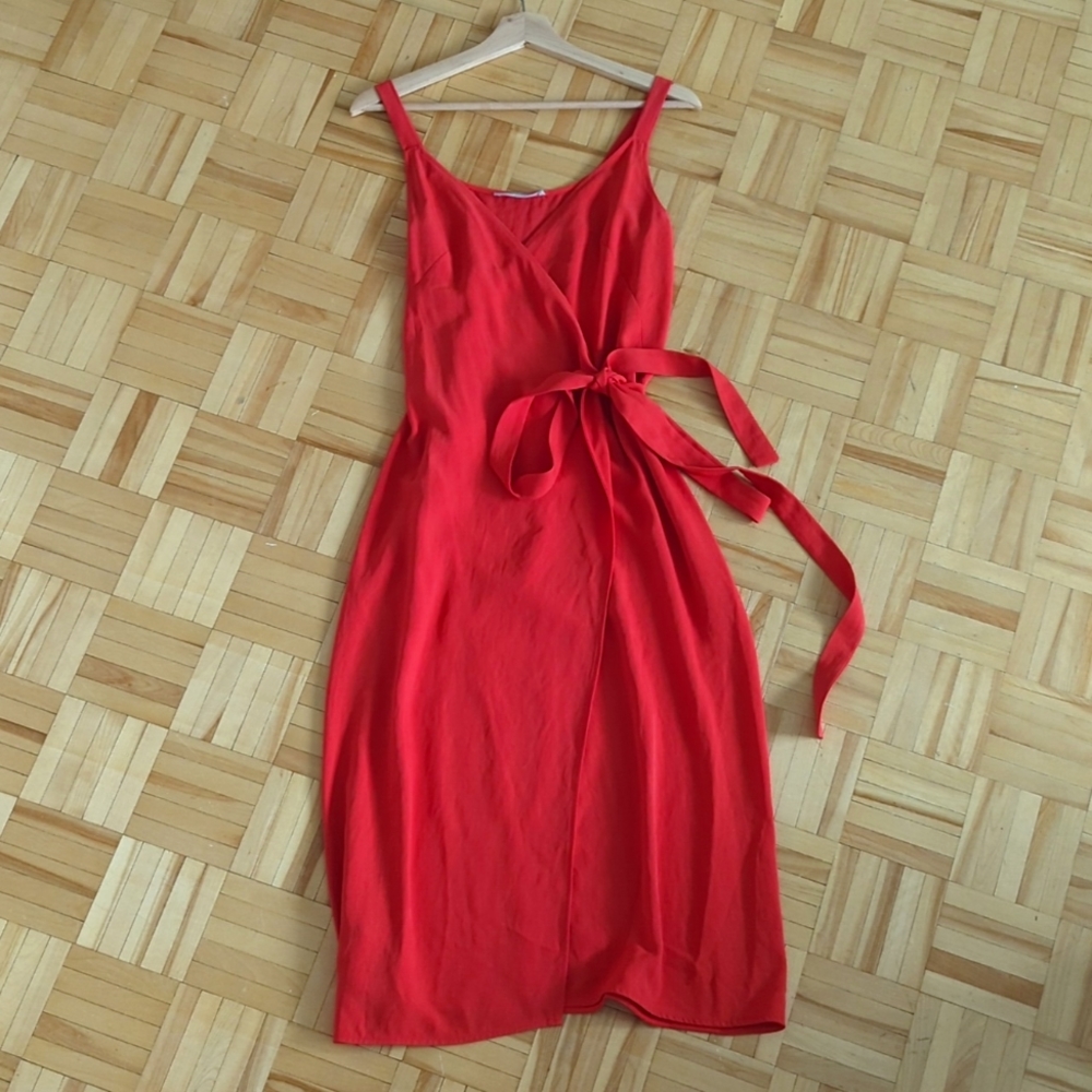 Everlane - Orange Midi Dress - Picture 2 of 5